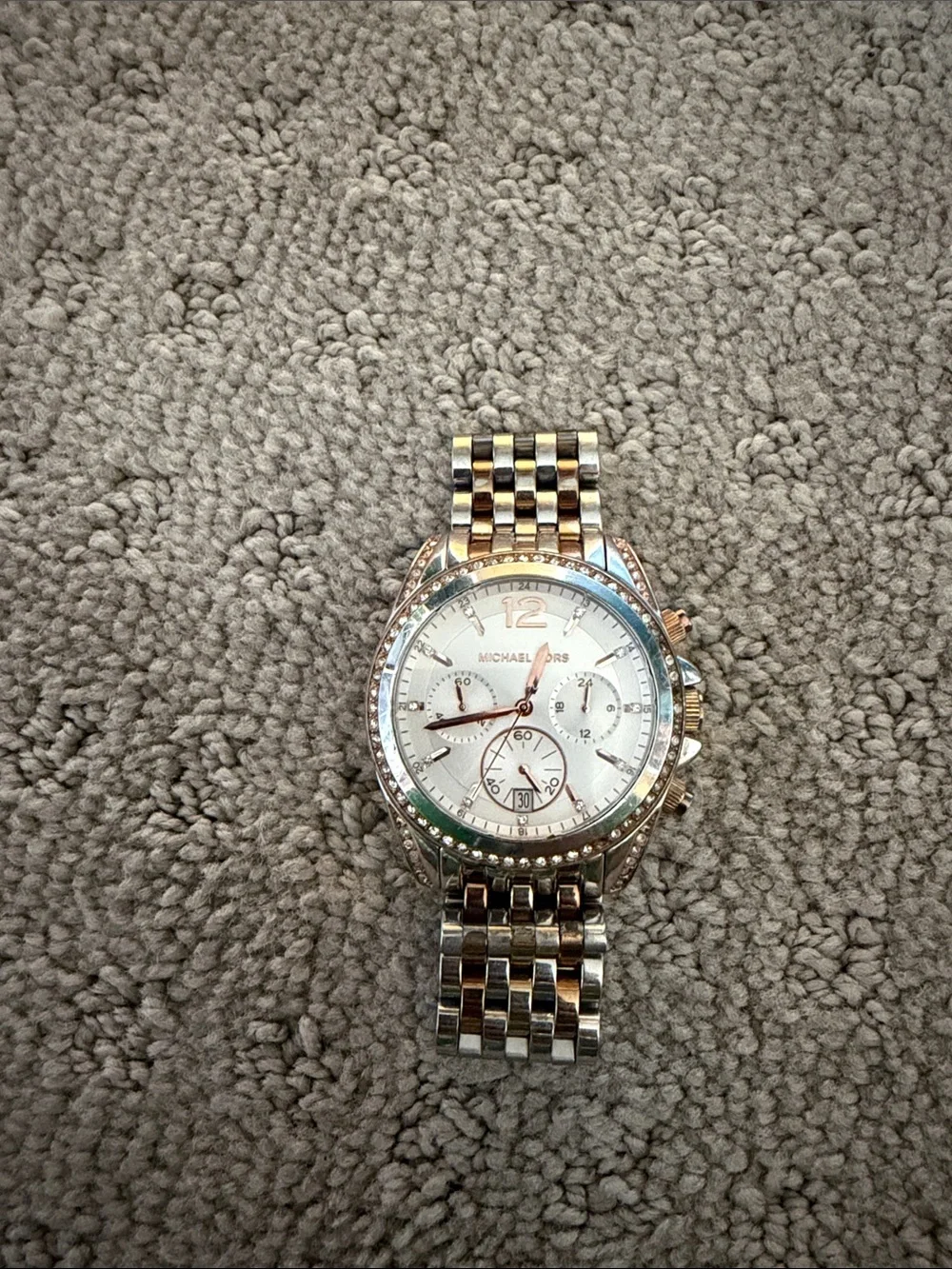 Michael Kors Tri Tone Pressley Watch (model MK5888)
